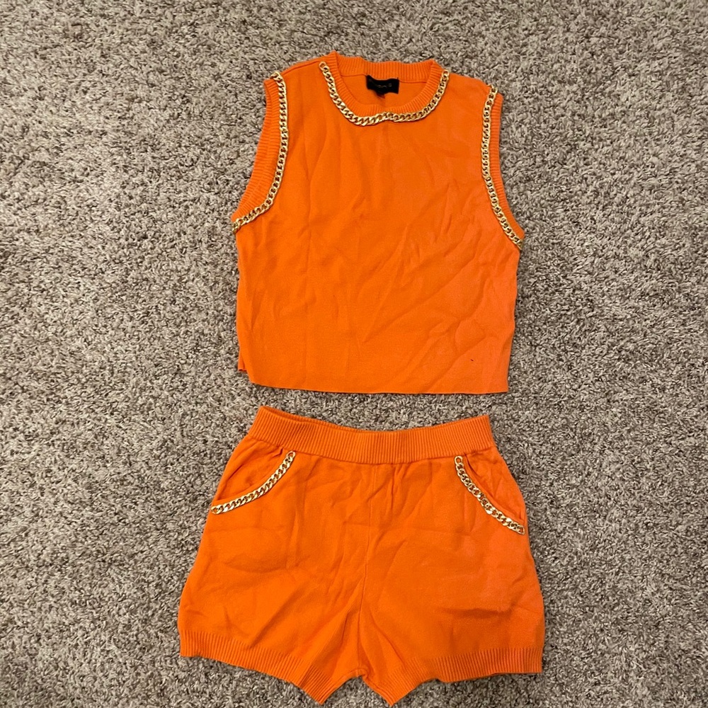 Orange Short Set
